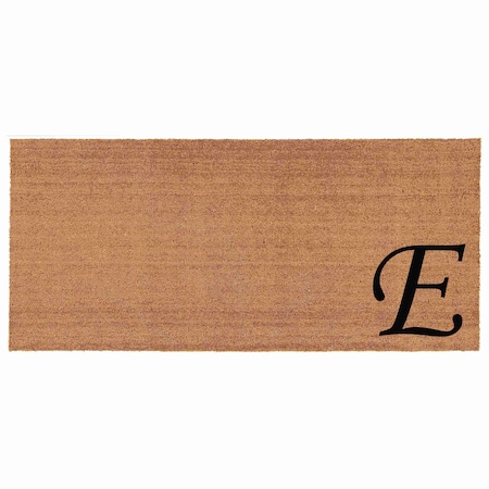 Calloway Mills Monogram Door Mat, Black, Natural, 24 in W x 48 in L 153622448E